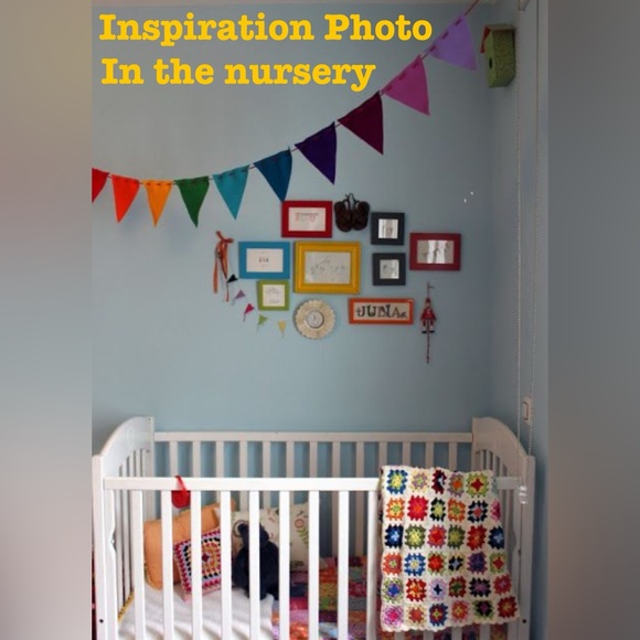 Handmade Mexican oilcloth bunting pennant flags banner - Picture 8 of 13